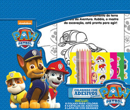 Patrulha canina - Colorindo com adesivos especial