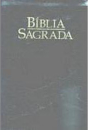 Bíblia Sagrada: Preta Luxo com Índice, Zíper, Beiras Douradas