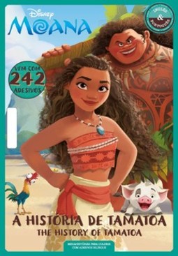 Disney Moana - Megahistórias para colorir com adesivos bilíngue