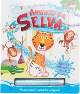 Pintando com agua: Animais da selva