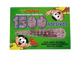 Turma da Mônica - Prancheta para Colorir com 1500 Adesivos