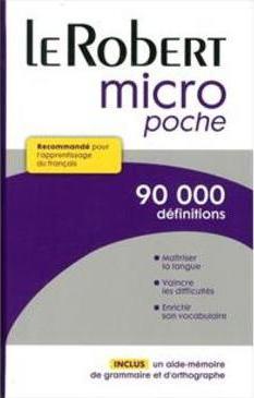 LE PETIT ROBERT MICRO POCHE: DICTIONAIRE...FRANÇAIS