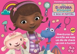 Doutora brinquedos e seu hospital: prancheta para colorir