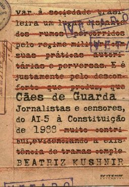 Cães de Guarda: Jornalistas e Censores, do AI-5 à Constituição de 1988