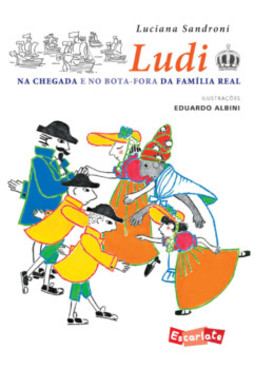 Ludi na chegada e no bota-fora da família real