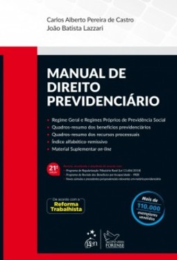 Manual de direito previdenciário