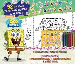 Bob Esponja: colorindo com adesivos especial
