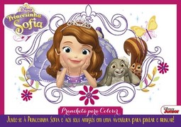 Princesinha Sofia: prancheta para colorir