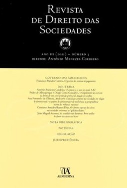 Revista de direito das sociedades: ano III - Nº 3
