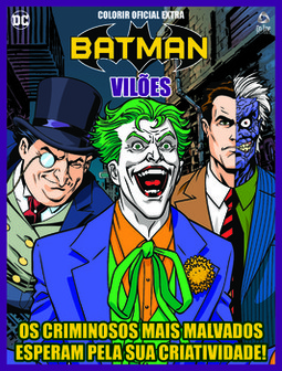 Vilões DC - Batman - Colorir oficial extra