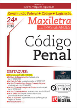 Código penal – maxiletra – constituição federal + código + legislação
