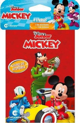 MINI SOLAPA MICKEY COM 6 LIVROS