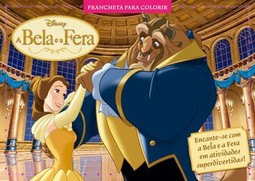 A Bela e a Fera: prancheta para colorir