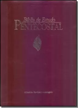 Biblia De Estudo Pentecostal Media Luxo Vinho