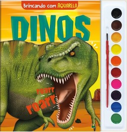Brincando com Aquarela: Dinos