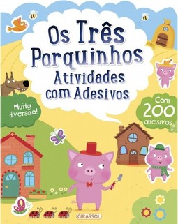 Atividades com adesivos - Os Três Porquinhos