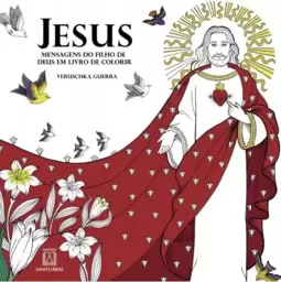Jesus mensagens do filho de Deus em livro para colorir