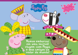 Peppa Pig prancheta para colorir