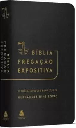 Bíblia Pregação Expositiva | RA |PU luxo preto