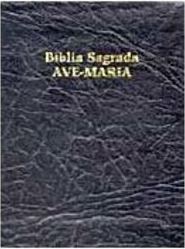 Bíblia Sagrada Ave-Maria, Preta c/ Índice - Bolso