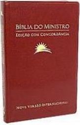 Bíblia NVI do Ministro: Edição com Concordância - Luxo Vinho
