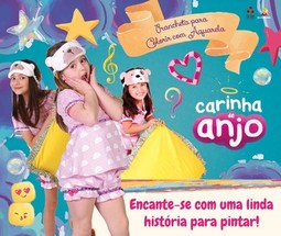 Carinha de Anjo: prancheta para colorir com aquarela