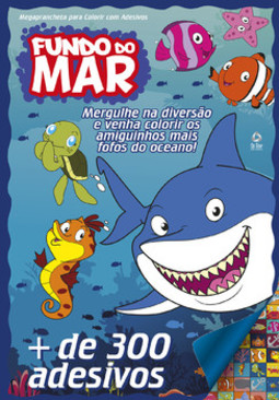 Fundo do mar - Megaprancheta para colorir com adesivos