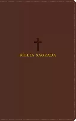 Bíblia Sagrada Acf, Couro Soft, Marrom, Letra Grande, Leitura Perfeita