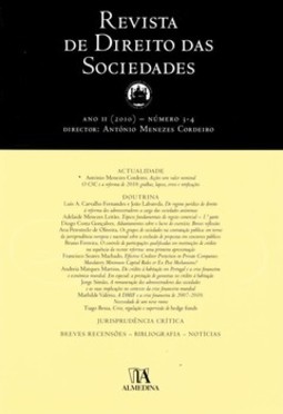 Revista de direito das sociedades: ano II - Nºs 3-4