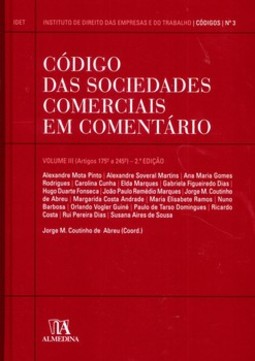 Código das sociedades comerciais em comentário: artigos 175º a 245º