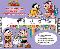 Turma da Mônica - Colorindo com adesivos especial