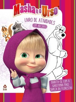 Masha e o urso: livro de atividades com adesivos