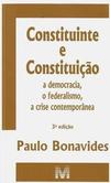 Constituinte e Constituição: a democracia, o federalismo, a crise contemporânea