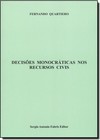 Decisões Monocráticas nos Recursos Civis