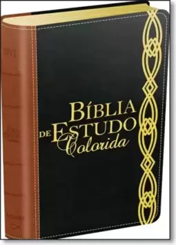 Biblia De Estudo Colorida - Marrom / Preto