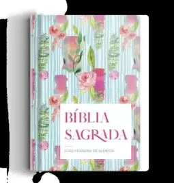 Bíblia RC gigante - Capa semi luxo flor listrada