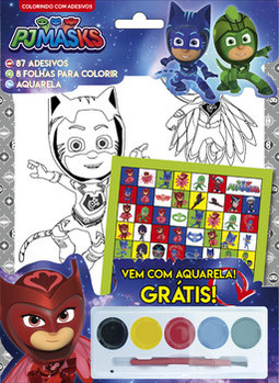PJ Masks - Colorindo com adesivos