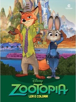 Gigante Ler e colorir Zootopia