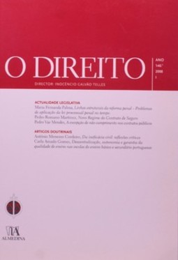 O direito: ano 140º - I