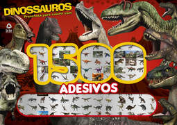 Dinossauros prancheta para colorir com 1500 adesivos