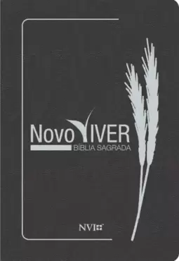 Bíblia Sagrada Novo Viver - Capa Luxo Cinza Grafite - NVI