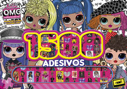 L.O.L. Surprise! OMG - Prancheta para colorir com 1500 adesivos