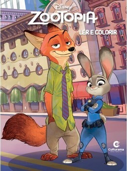 Livro Médio Ler e colorir - Zootopia
