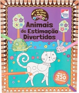 Meu mundo de cores e adesivos: Animais de estimação divertido