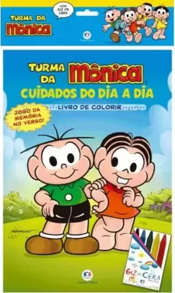 Turma da Mônica - com giz de cera