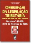 Consolidação da Legislação Tributaria do Município de São Paulo