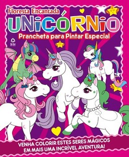 Floresta encantada - Unicórnio: prancheta para pintar especial