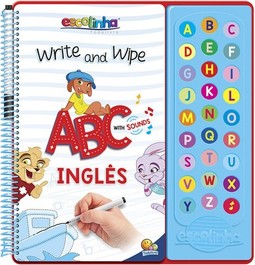 Escolinha Escute e Aprenda! Escreva e Apague - ABC com Sons - Inglês