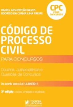 CODIGO DE PROCESSO CIVIL PARA CONCURSOS