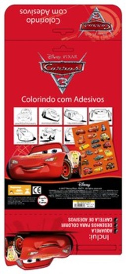 Carros 3: colorindo com adesivos